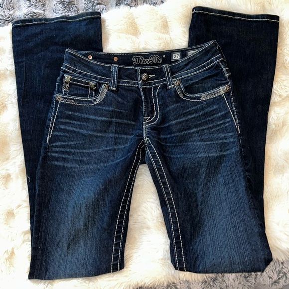 Miss Me Women's Indigo Boot Cut Jeans - Picture 1 of 7